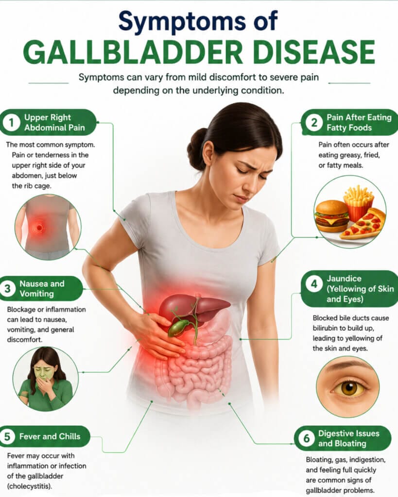 Symptoms of Gallbladder Disease